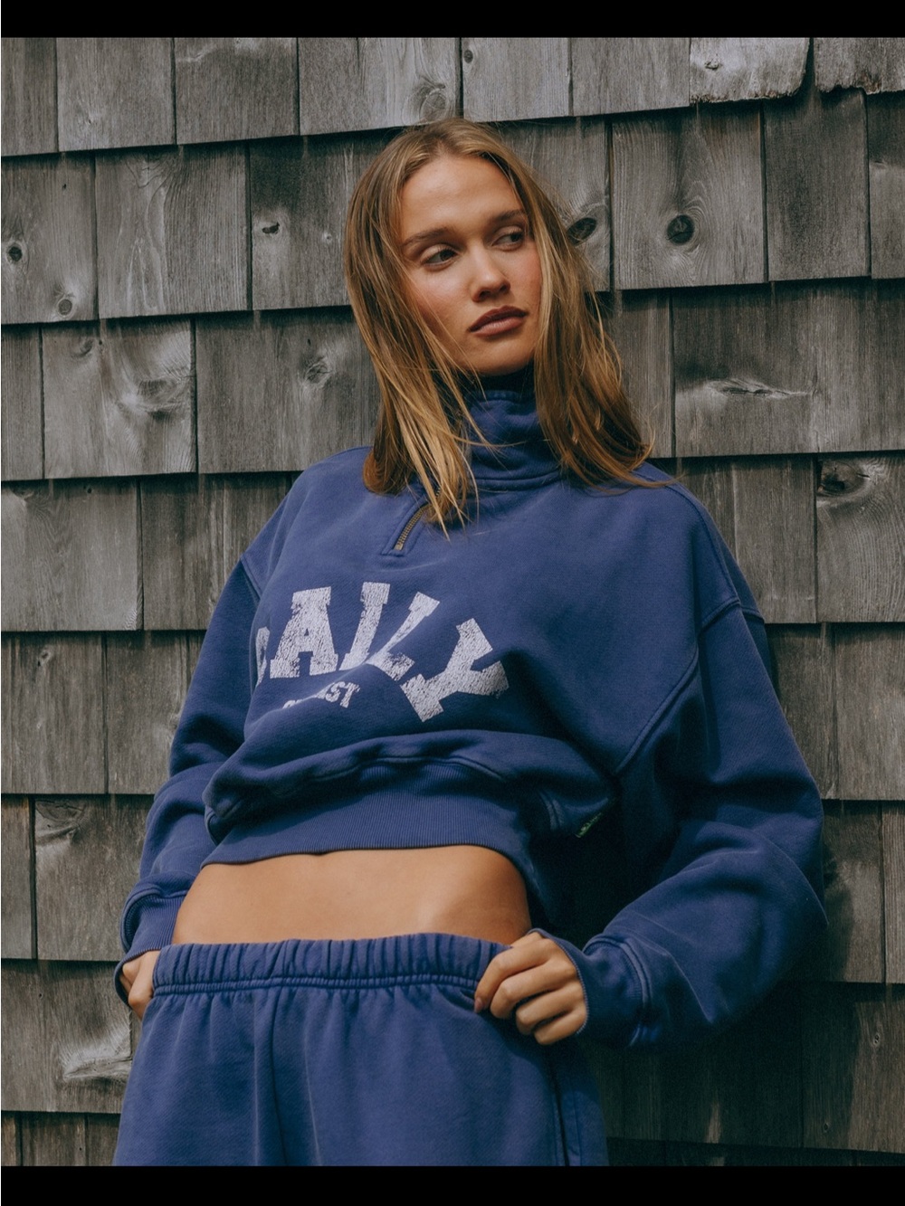 Daily Drills Half-Zip Sweatshirt in Navy - Picture 2 of 3